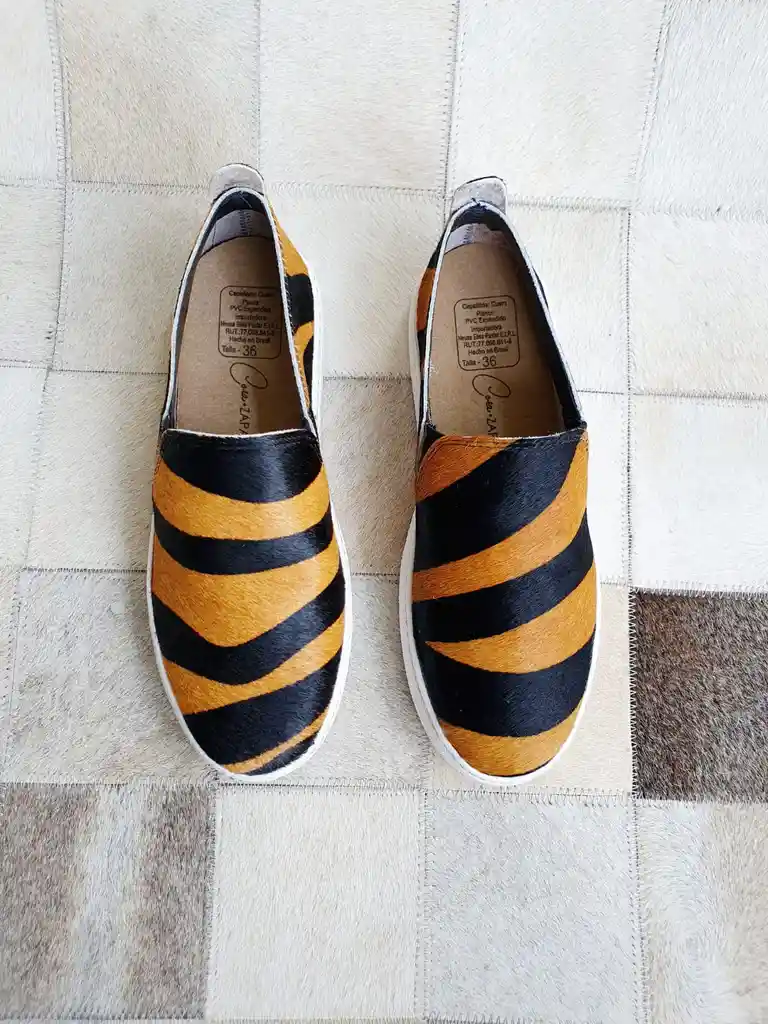 Zapatilla Cuero Tigre