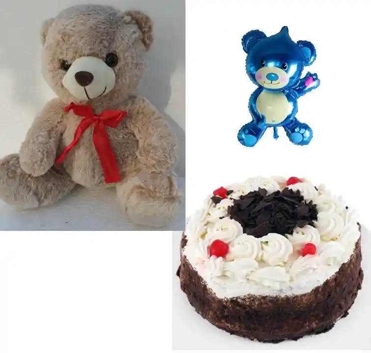 Del Día Tortapara 15 Personas. Peluche 30Cm Y Globito