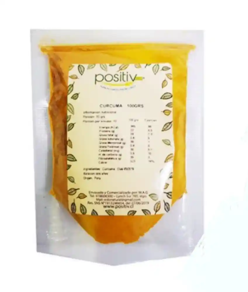 Curcuma Positiv -en Polvo 100g