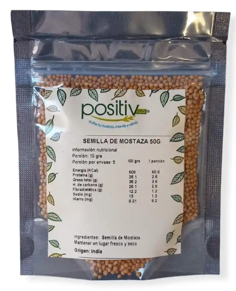 Positiv - Semilla De Mostaza 50 G