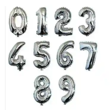Globos Pequeño De Número (01 Unidad)