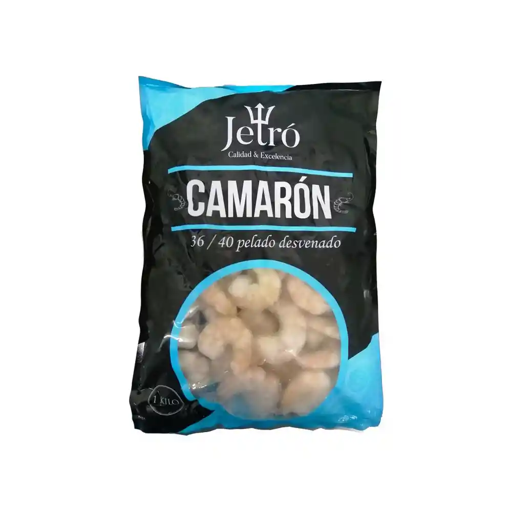 Camarón 36/40 Crudo, Pelado Y Desvenado 1kl. Jetro