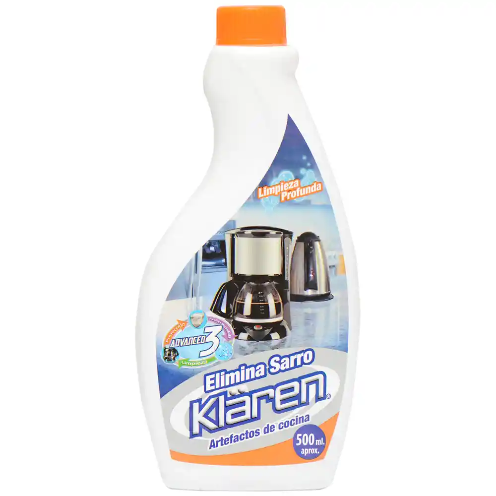 Klaren Eliminador De Sarro Cocina500 Ml