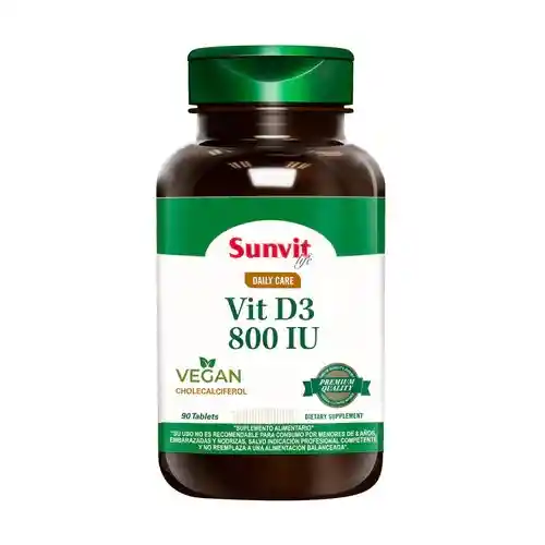 Vit Vegand 800 Ui Sunvit Life (90 Tabs)