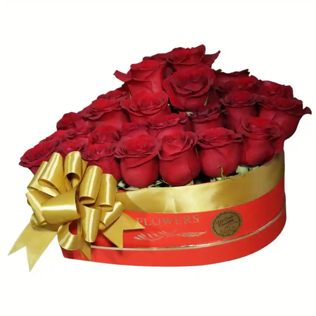 30 Rosas Rojas En Box De Lujo
