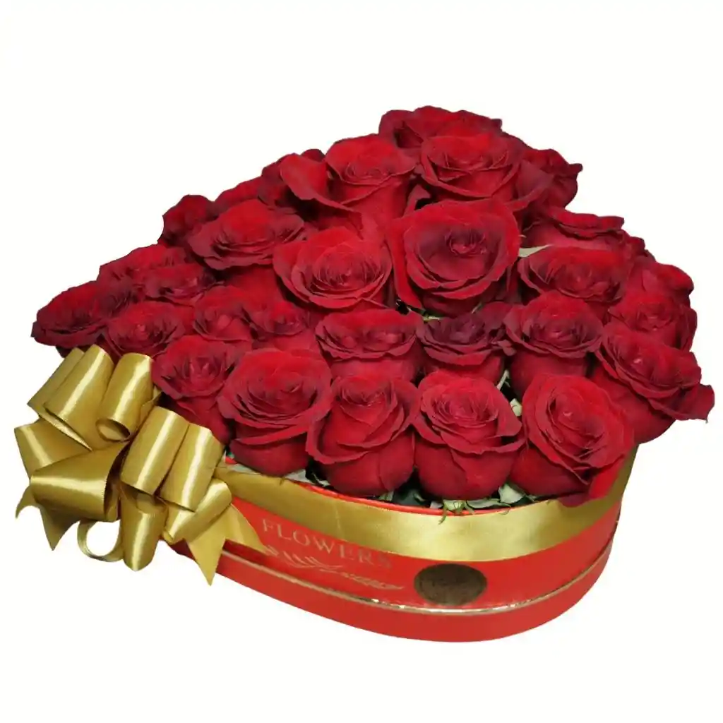30 Rosas Rojas En Box De Lujo