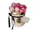 6 Rosas En Box Con Bombones Ferrero Rocher