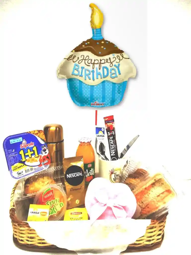 Desayuno Cumpleaños Más Globo Grande Con Helio