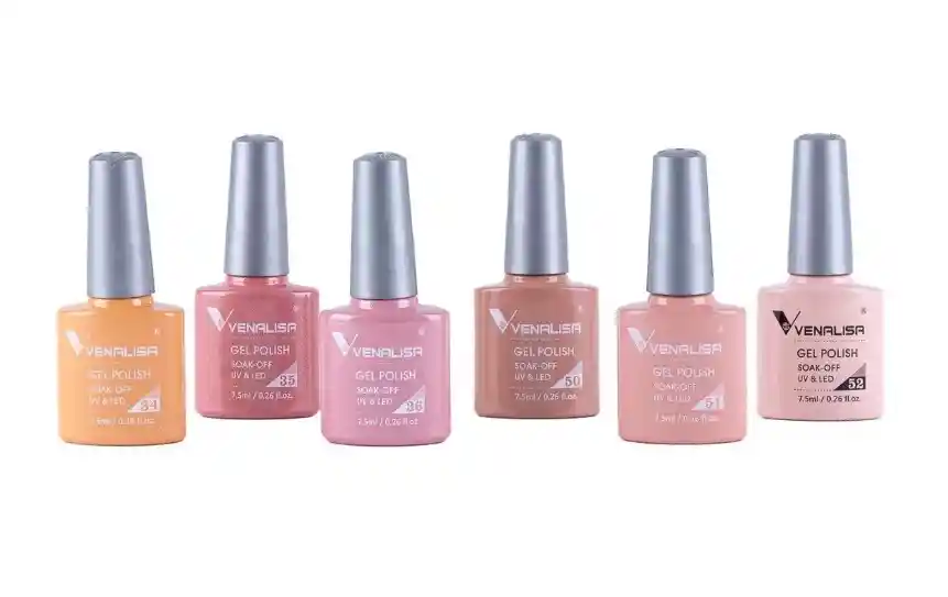 Venalisa®colección Nude Pack 6 Esmaltes Permanentes 7.5m
