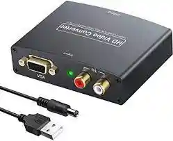 Adaptador Conversor De Video Vga + Audio Rca A Hdmi C/fuente