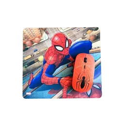 Kit Mouse Inalámbrico + Mousepad Spiderman