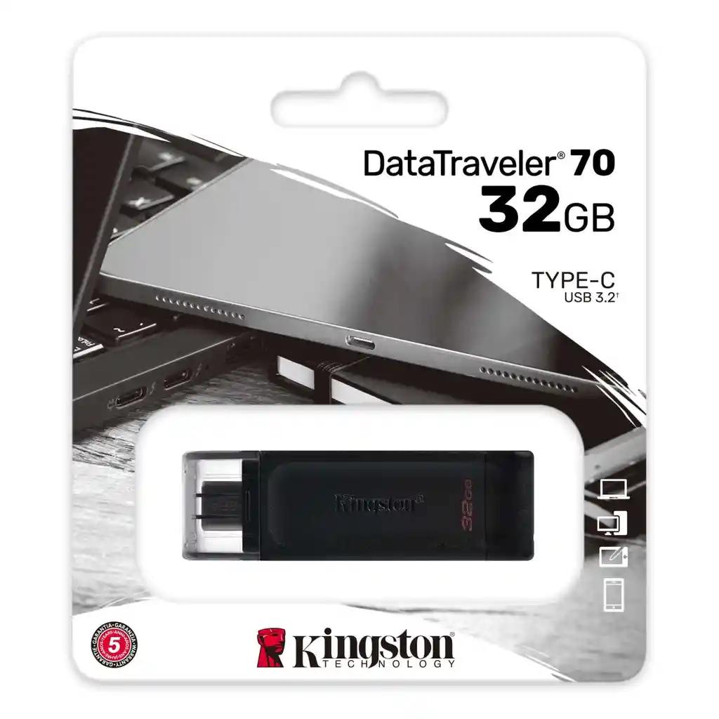 Kingston Pendrive Dt70 Tipo C 32Gb