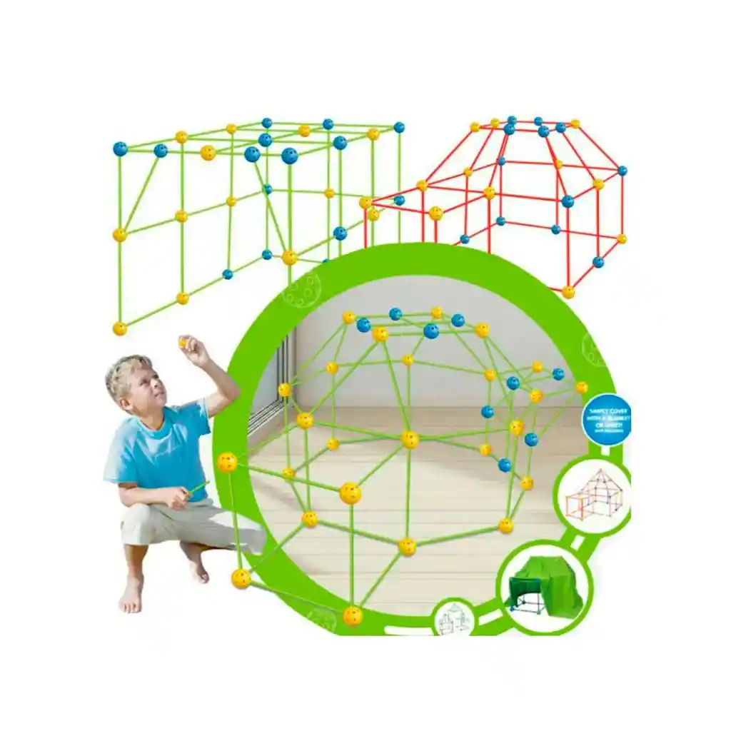 Kit De Construcción Juguetes Didactico Niños Carpa Castillo