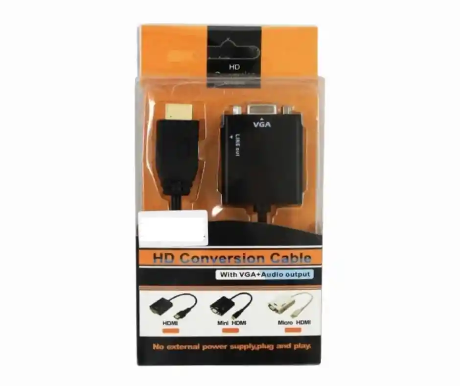 Convertidor Hdmi A Vga Con Audio