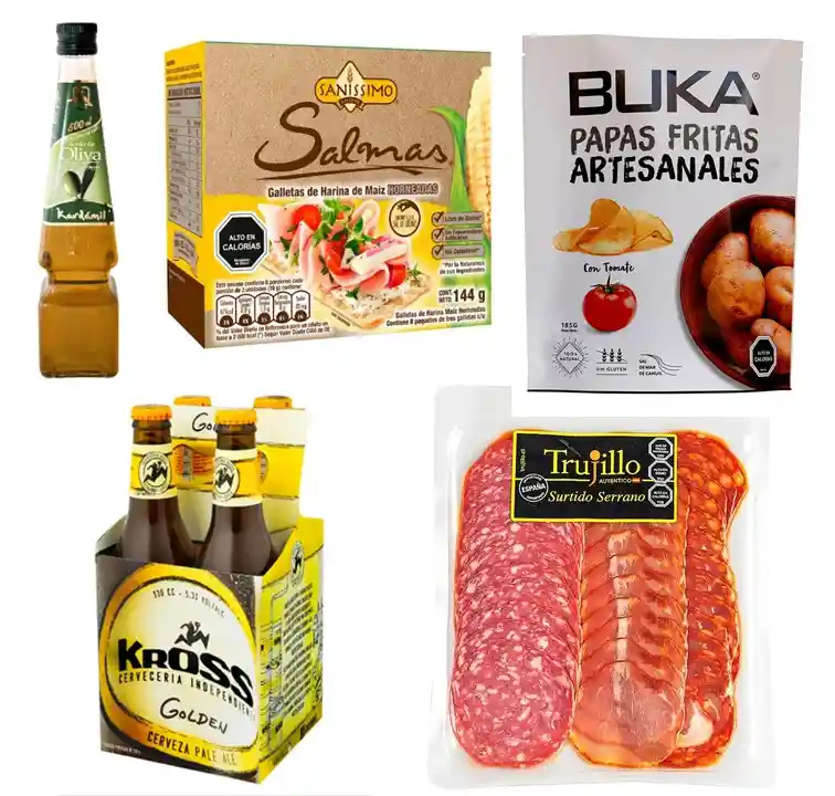 Artesanales Cerveza Kross, Surtido Serrano, Papasy Galletas Sin Gluten