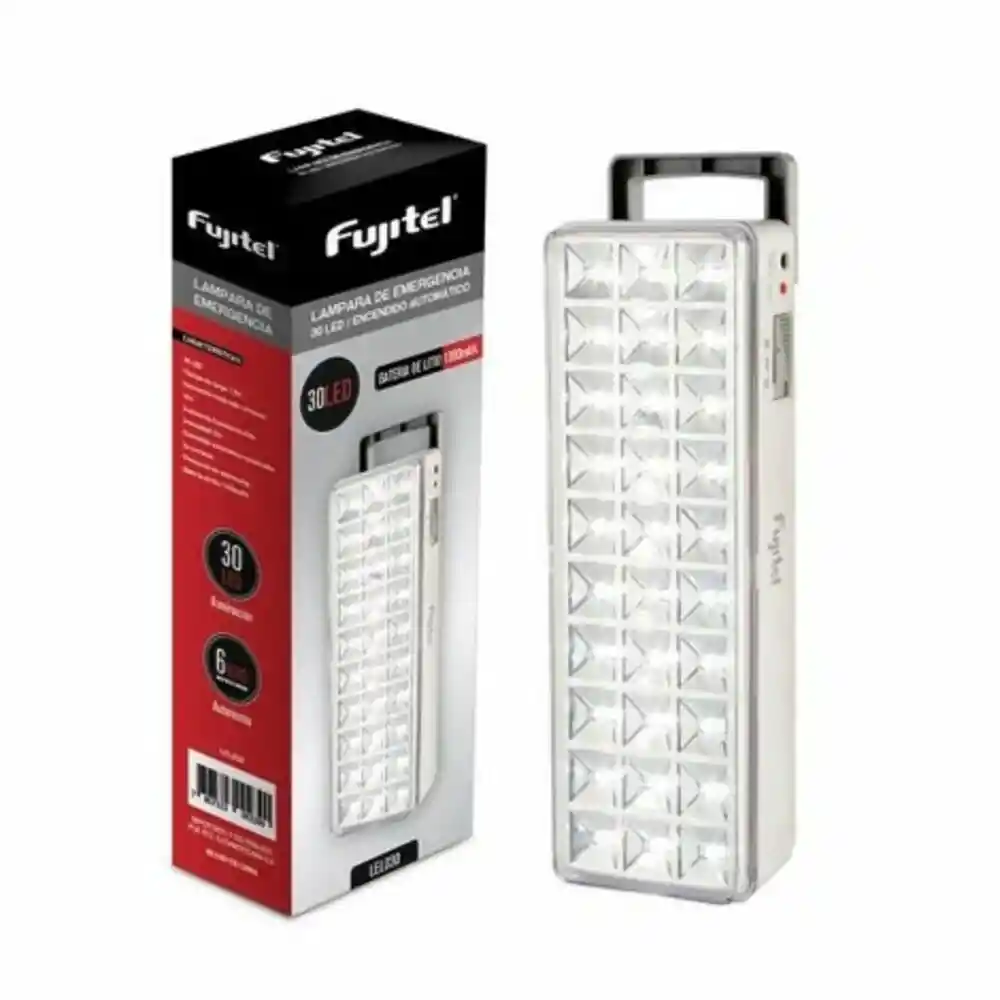 Lampara De Emergencia 30 Led Fujitel Recargable