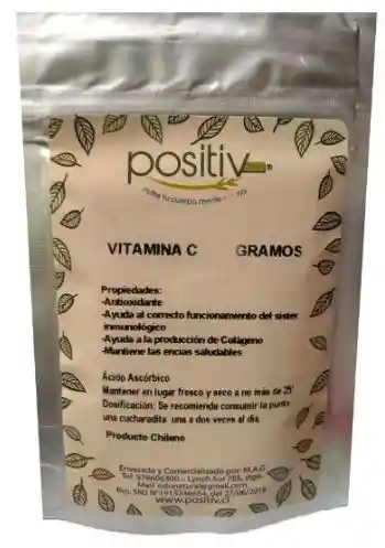 Vitamina C 50 Gramos. Marca Positiv
