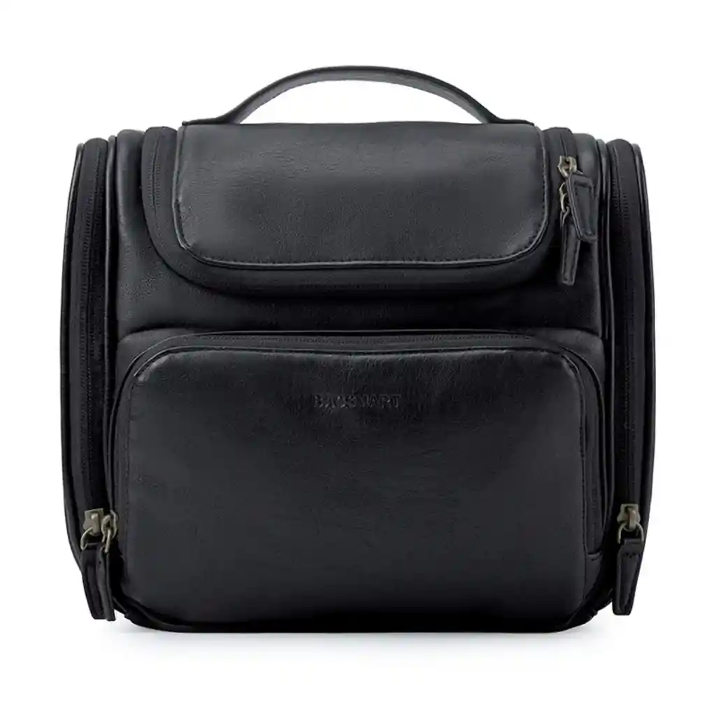 Bagsmart Neceser De Viaje En Piel Dopp- Negro