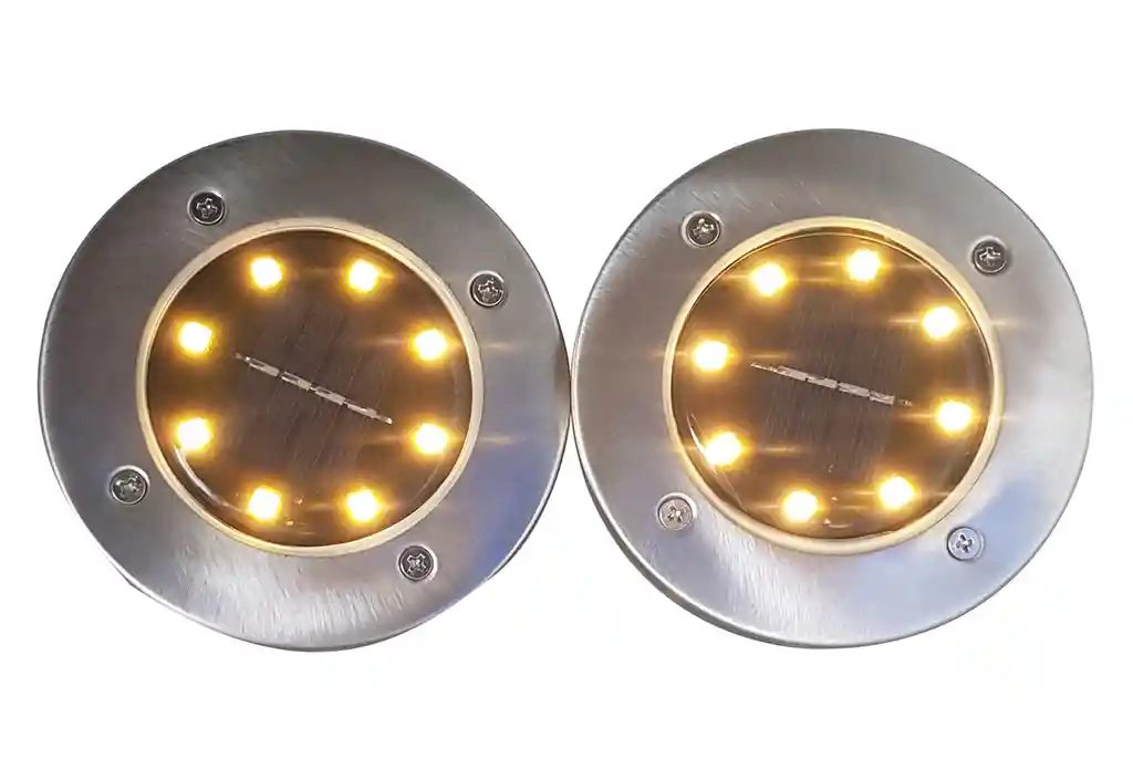 Pack 2 Estacas Solares Piso 12 Led