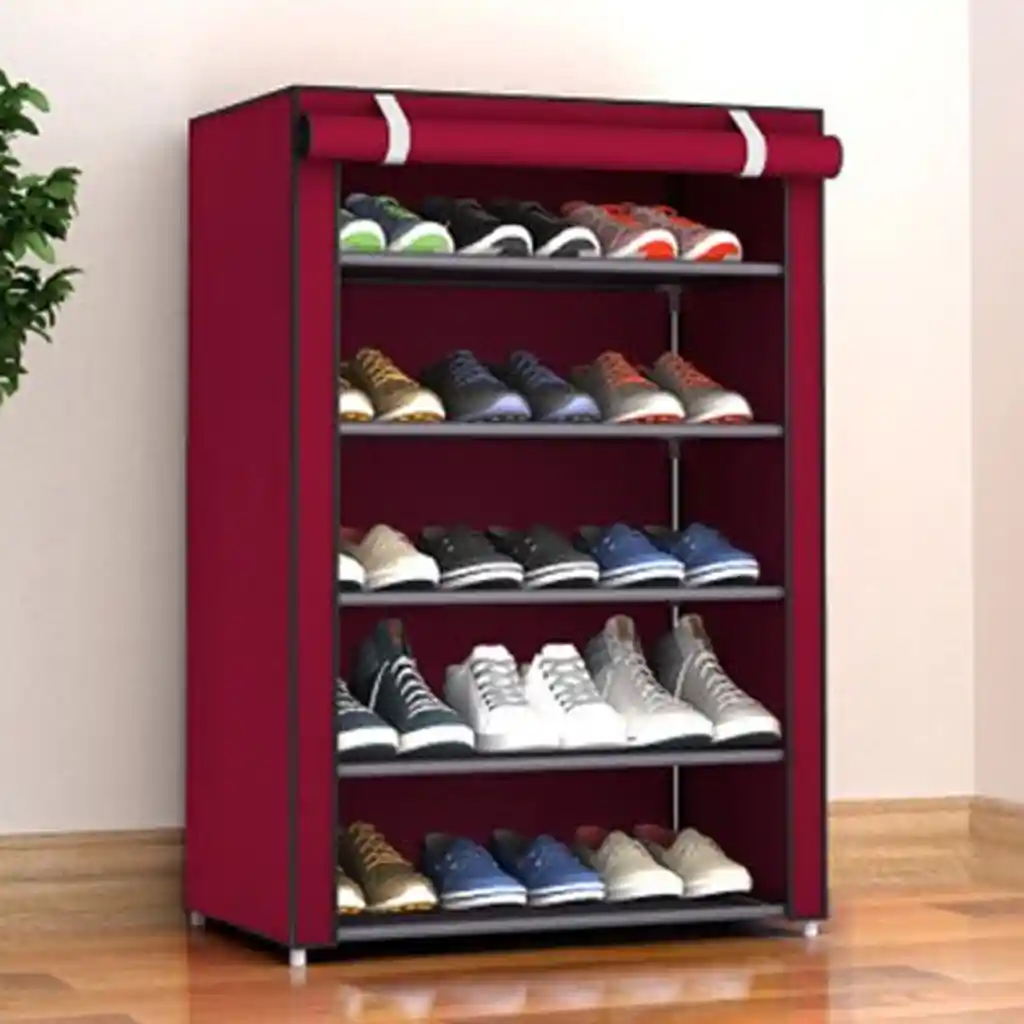 Zapatero Organizador Hogar Tela 5 Niveles Red Wine