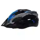 Casco Azul Bicicleta Profesional Full Seguridad Con Luz