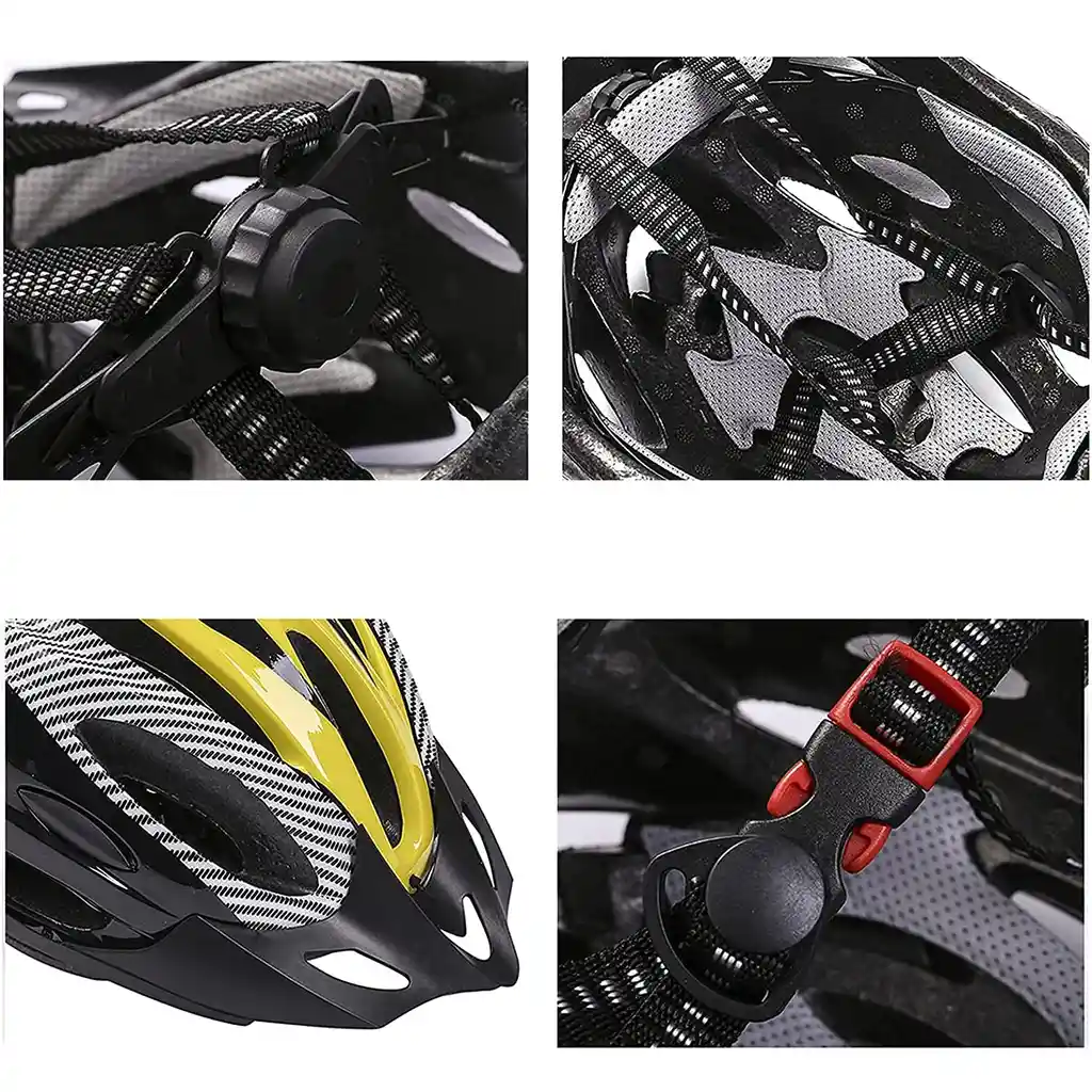 Casco Bicicleta Profesional Full Seguridad Amarillo