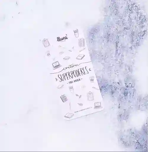 Marcapágina Día/mes/semana "superpoderes"