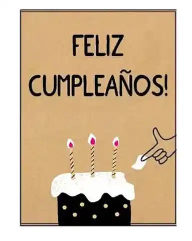 Tarjeta De Cumpleaños Pastel