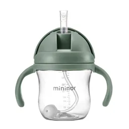 Vaso Con Bombilla Mininor 220ml Verde