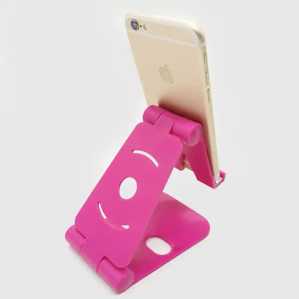 Soporte Celular Tablet Para Escritorio Mesa Rosado