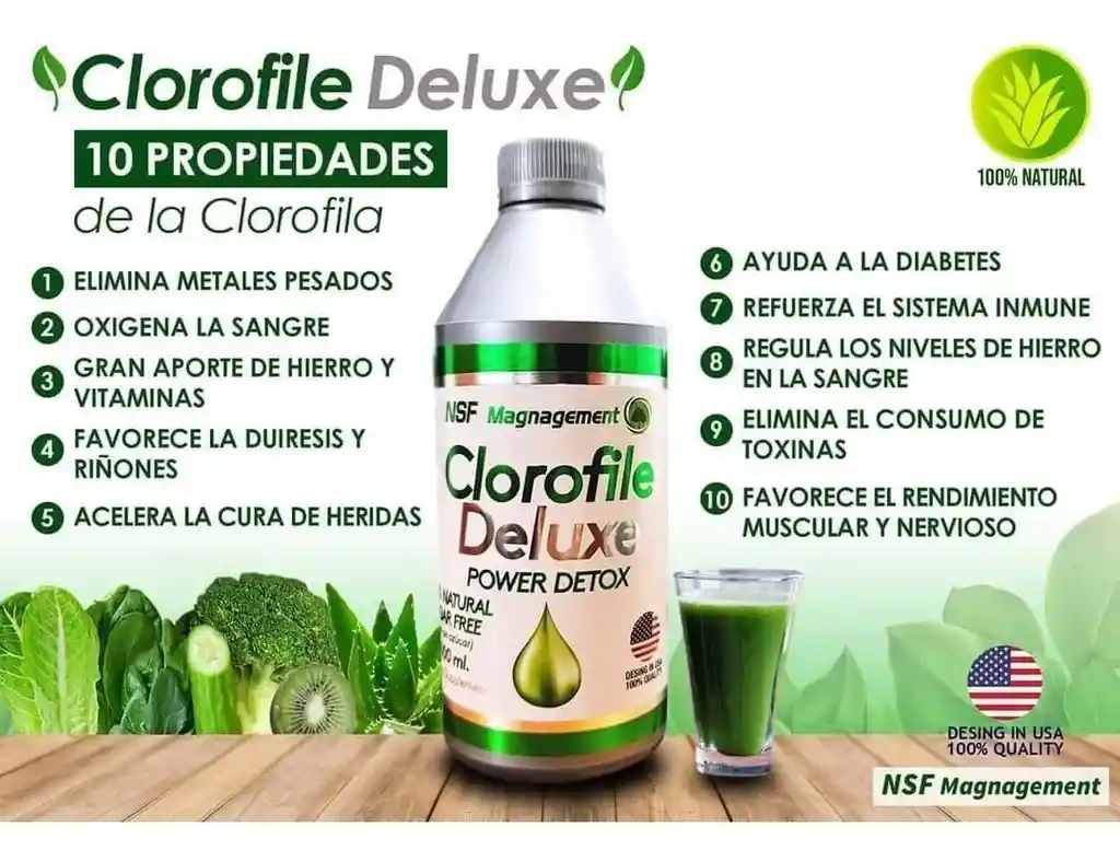 Clorofila. Elimina Toxinas Del Cuerpo. (cbd-thc)