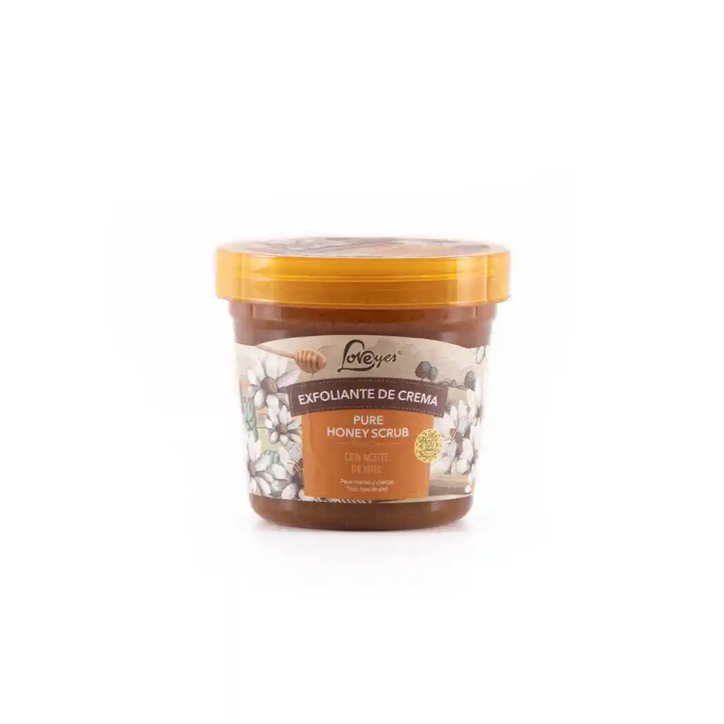 loveyes crema de exFoliante pure honey 300g