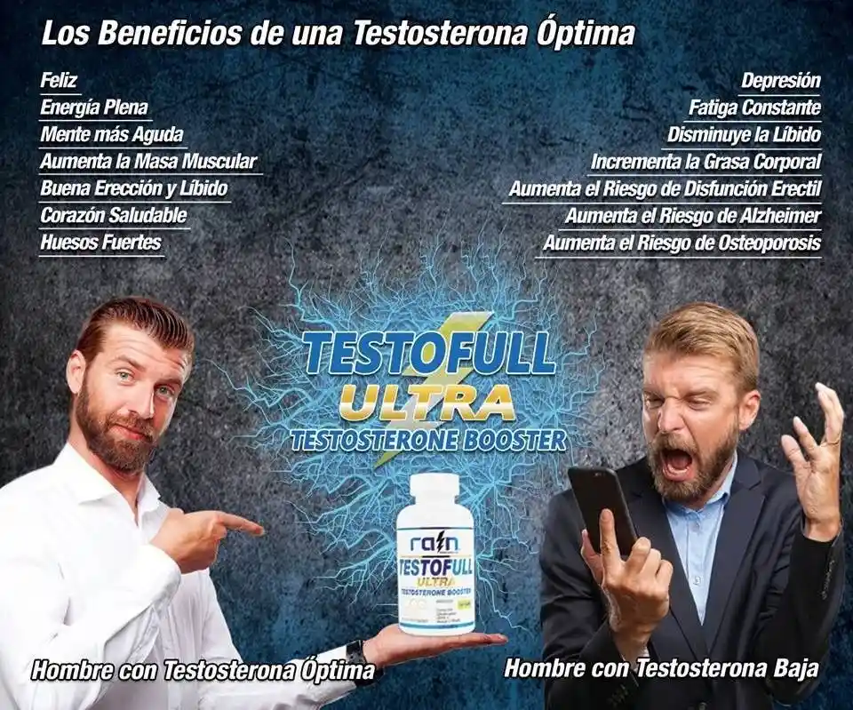 3x Testofull. Potenciador De Testosterona - (540 Cap)