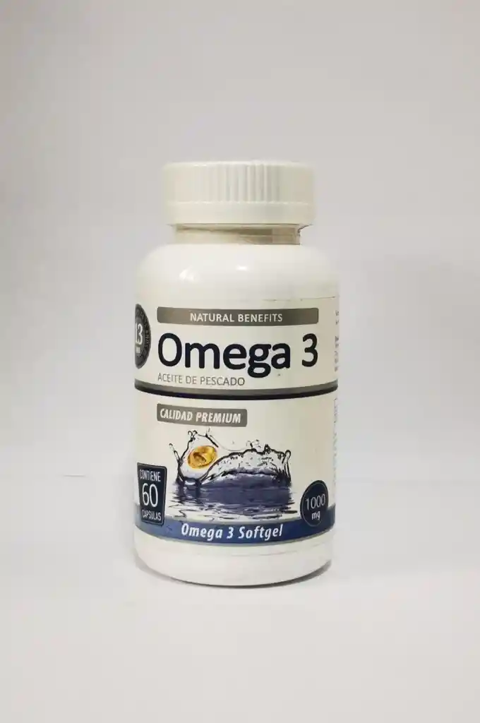 Omega 3 Premium, Softgel 60 Cap. 1000mg (para 2 Meses).