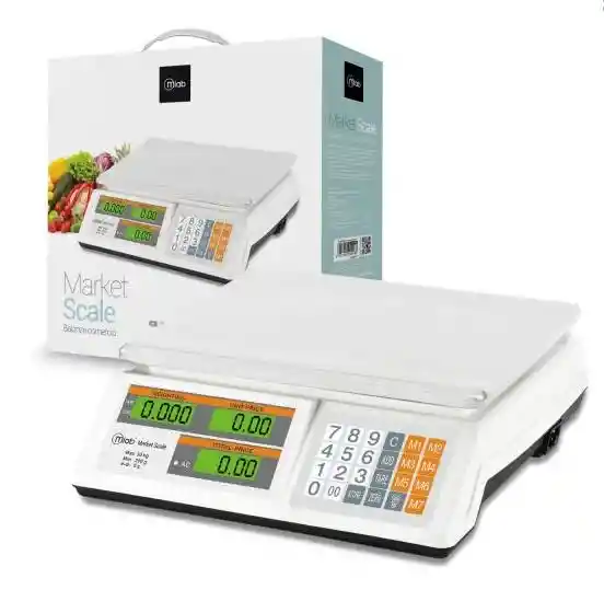 Microlab Balanza Comercio Recargable 30kg