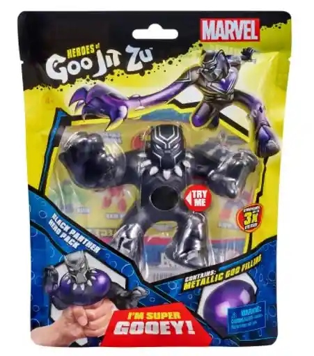 Goo Jit Zu Marvel Heroes Black Panther I´m Super Gooey!