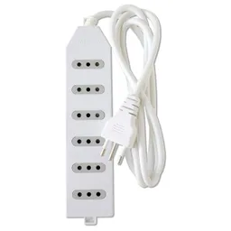 Alargador Eléctrico 1.5 Mts 6 Pos Blanco