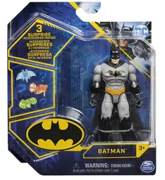Dc Figura Básica 4" Batman C/3acc 6055946