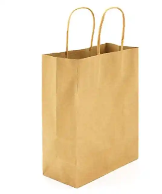 Bolsa De Papel Kraft Grande 26x32x10