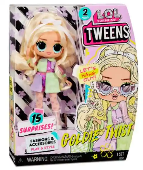 L.o.l Surprise! Muñeca Tweens 15 Surprises! Goldie Twist