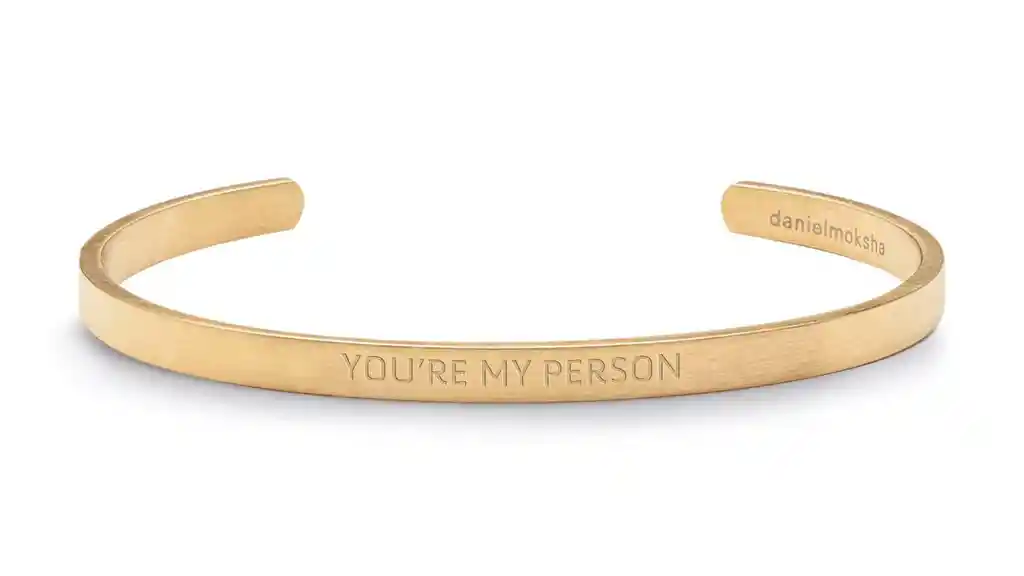 Pulsera You're My Person (hombre) Oro