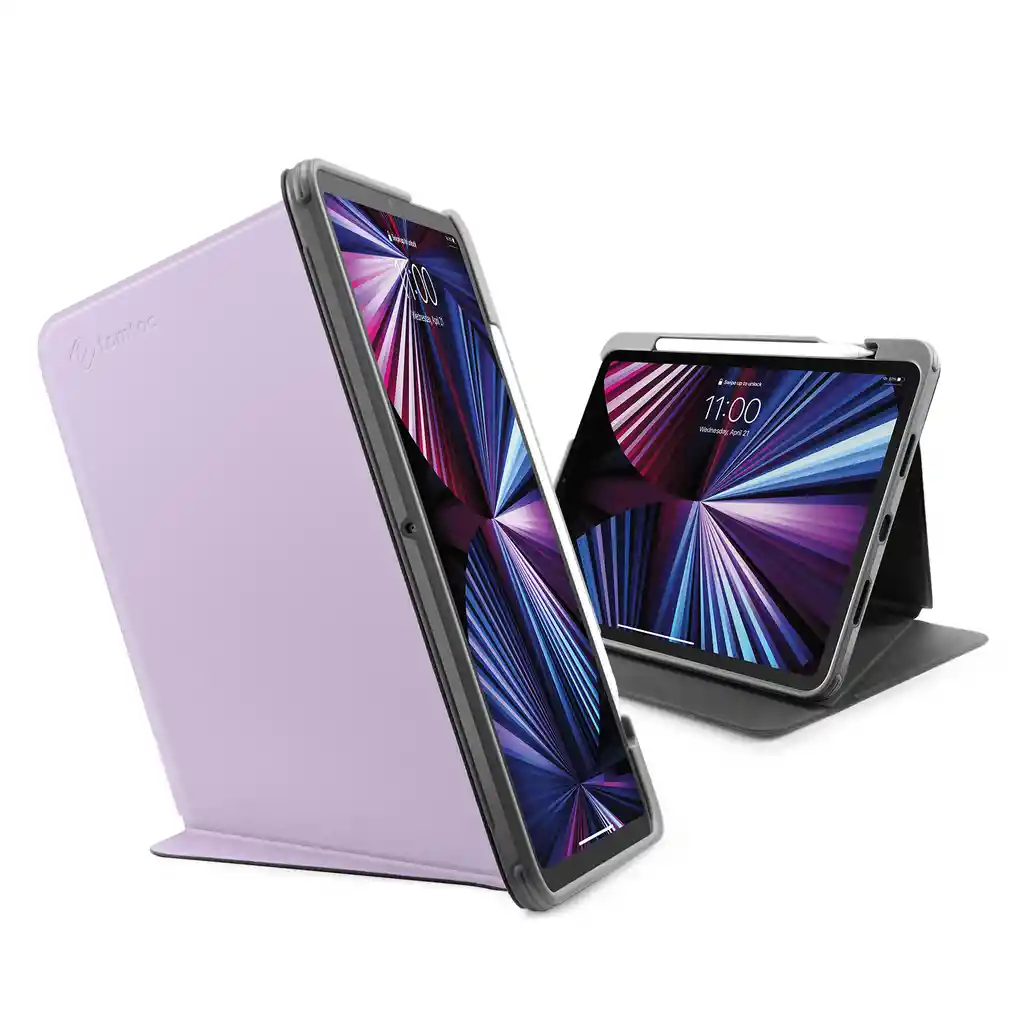 Tomtoc Funda Vertical Para 2021 Ipad Pro M1 11'' Violeta