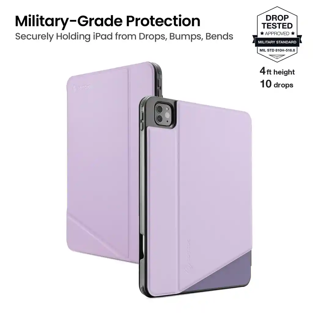 Tomtoc Funda Vertical Para 2021 Ipad Pro M1 11'' Violeta