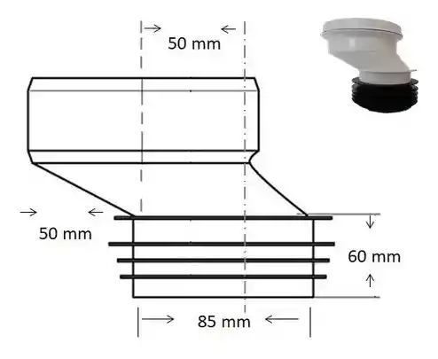 Adaptador Excentrico W.c Standard (aquakit)