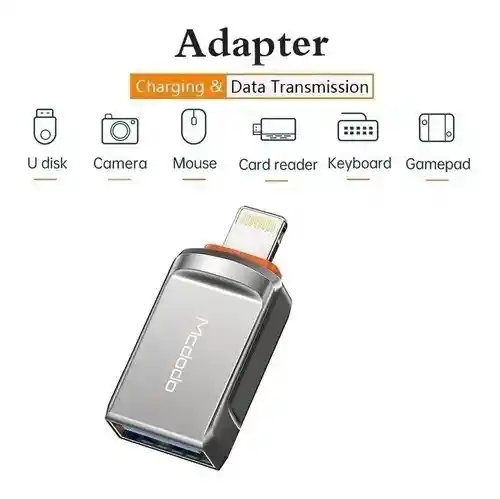 Adaptador Usb A Lightning Iphone Otg