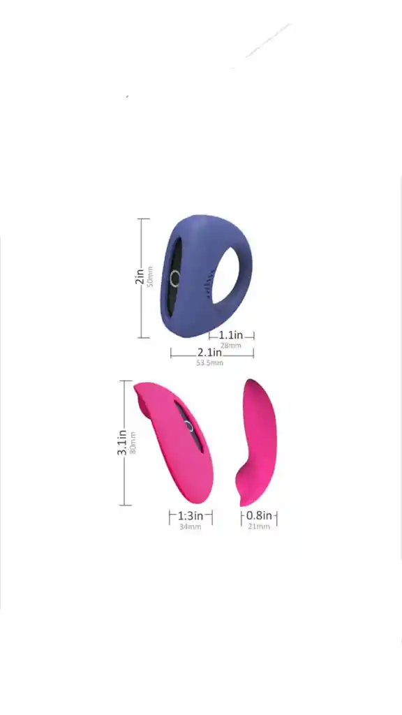 Kit Anillo Y Calzón Vibrador Con App