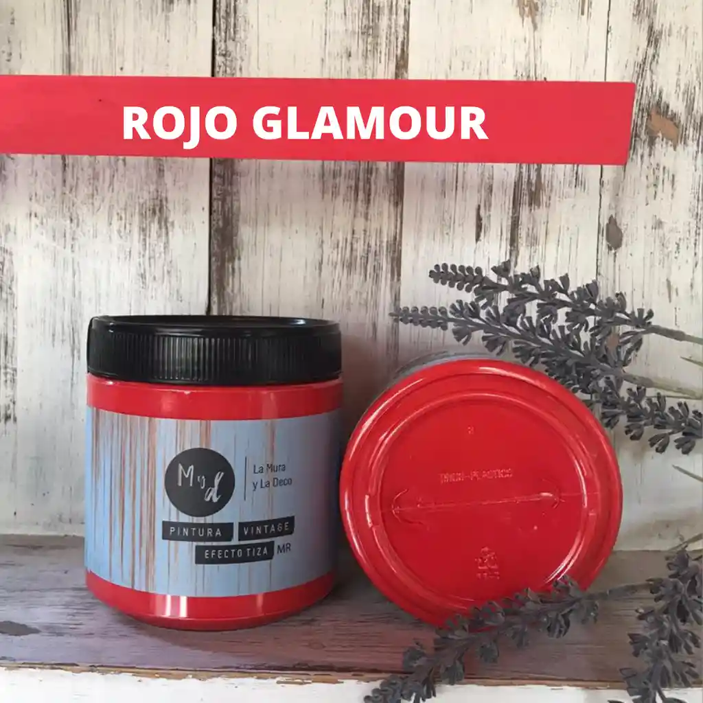 Pintura Vintage Rojo Glamour 500 Ml