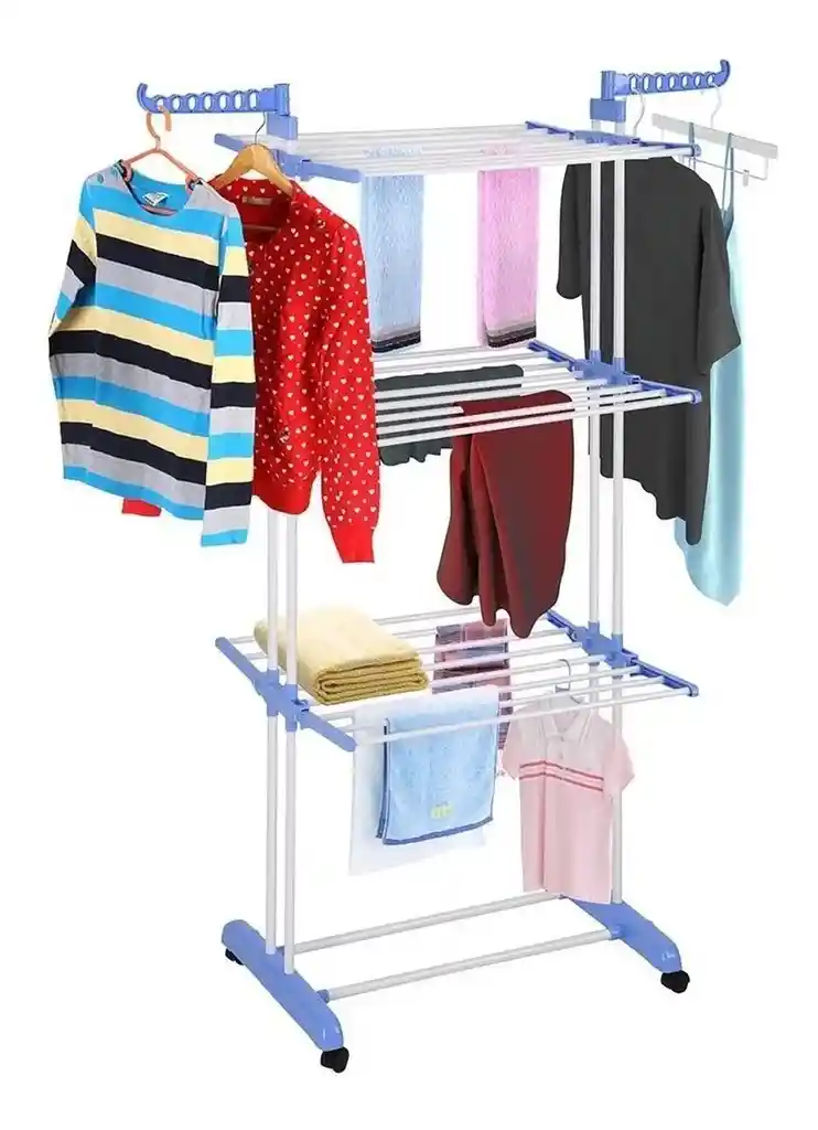 Tendedero Organizador Colgador Ropa Plegable 3 N