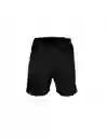 Short De Fútbol Liso Negro Drb