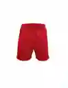 Short De Fútbol Liso Rojo Drb Talla Xs